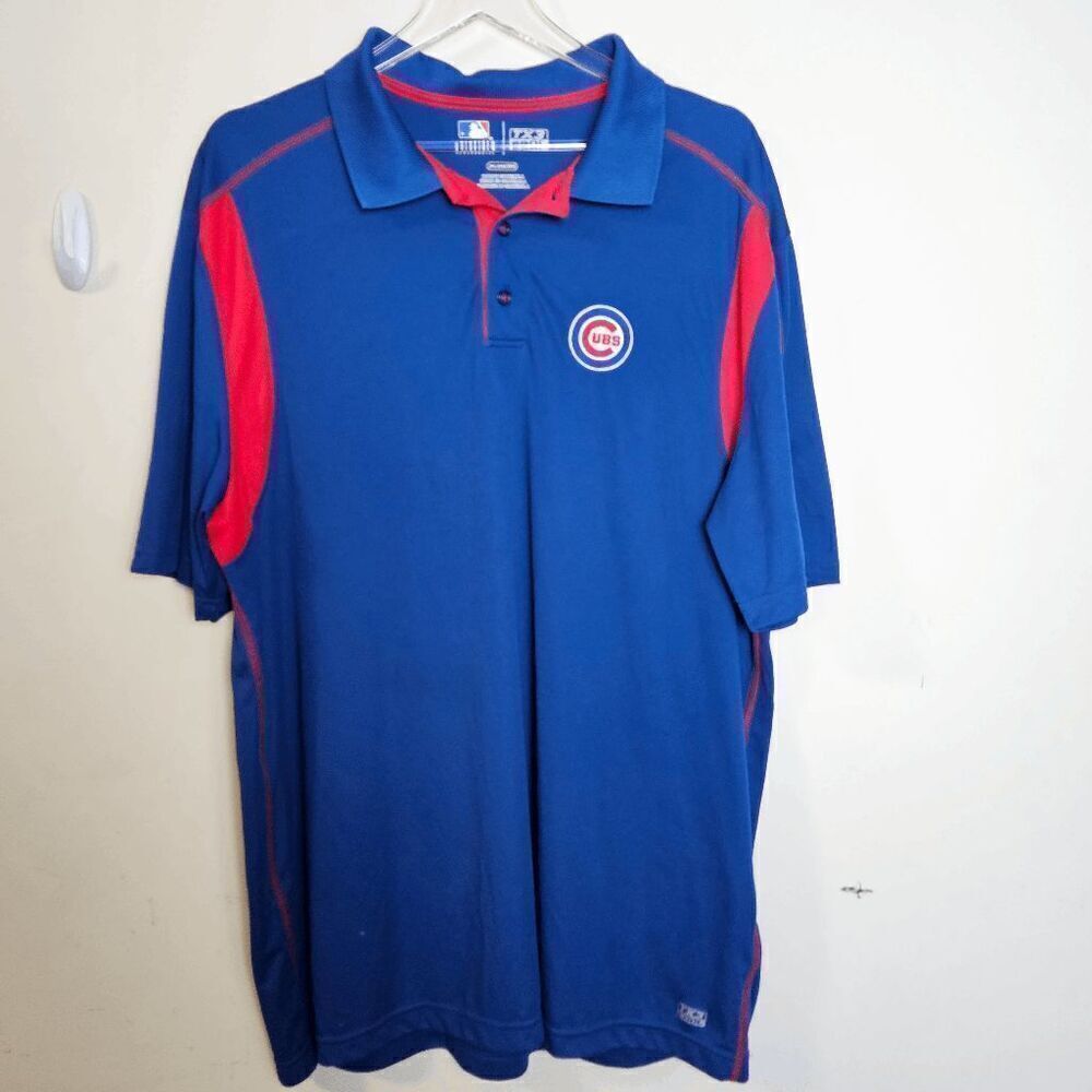 Chicago Cubs Genuine Merchandise TX3 Polo Shirt TDAJ Blue & Red Size 2XL